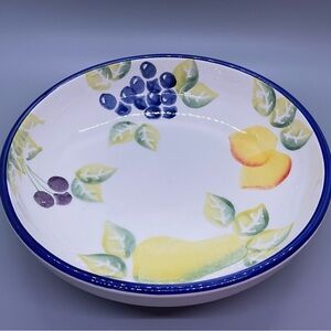 Italian Bowl Bizzirri Made in Italy Blue Yellow 8” NWOT